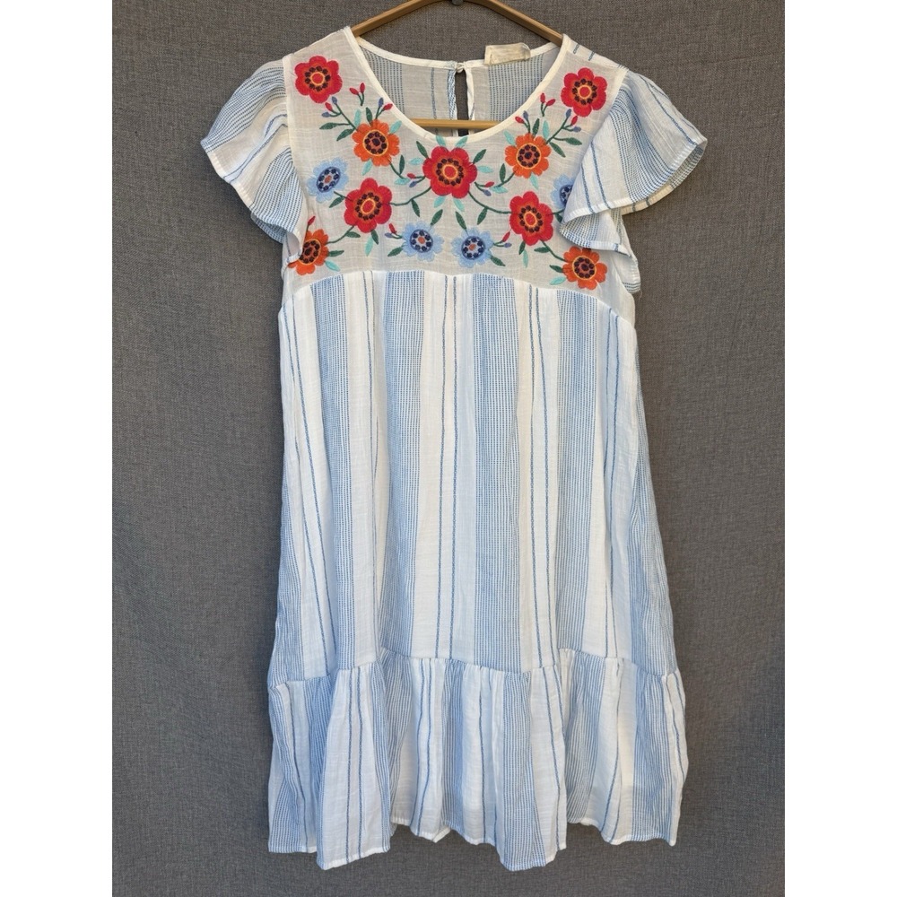 By The River‎ Dress Sz Small Cottage Baby Doll Boho Prairie Anthropologie Floral